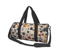 Sacs de voyage et de sport de grande capacité avec poignées en forme d'anneau sur le dessus, sacs à main et sacs à bagages ronds pouvant être utilisés par les hommes et les femmes, Noir , Taille