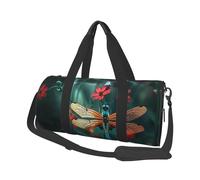 Sacs de voyage et de sport de grande capacité avec poignées en forme d'anneau sur le dessus, sacs à main et sacs à bagages ronds pouvant être utilisés par les hommes et les femmes, Noir , Taille