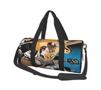 Sacs de voyage et de sport pour guitare électrique magique, grande capacité, poignées en forme d'anneau sur le dessus, sacs à main et sacs à bagages ronds pouvant être utilisés par les hommes et les