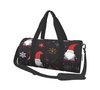 Sacs de voyage et sacs de sport de grande capacité avec poignées en forme d'anneau sur le dessus, sacs à main et sacs à bagages ronds pouvant être utilisés par les hommes et les femmes, Noir , Taille