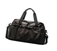 Sacs de voyage fonctionnels avec séparation humide et compartiment à chaussures bandoulière réglable sac de sport sec humide séparé sac de sport, gris, Beauté de masse