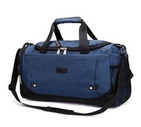 Sacs de Voyage Grande capacité Voyage Duffle Design Bagage à Main Sac Imperméable Multifonctionnel(Dark Blue)