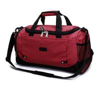Sacs de Voyage Grande capacité Voyage Duffle Design Bagage à Main Sac Imperméable Multifonctionnel(Dark Red)