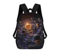 Sacs De Voyage Imprimés En 3D 17inch Exploring The Solar System A Visual Journey Sac À Dos Scolaire Pour Enfants, Sac À Dos Décontracté Pour La Journée, Sac À Dos Tendance Pour Filles Et Femmes