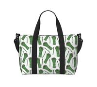 Sacs de voyage pour femme, sac de voyage pour week-end, sac de voyage imprimé vert asperge, sac de voyage pour articles personnels, articles essentiels de voyage, sac