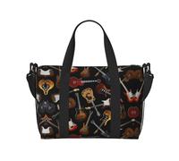 Sacs de voyage pour guitares pour femme, sac de sport, sac de sport, sac de sport, sac de sport pour la nuit, noir, One Size