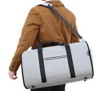 Sacs de voyage, sac à vêtements pliable | Sacs polochons pliables de grande capacité - Sacs polochons portables pour costumes, articles de toilette, sac fourre-tout en nylon avec fermeture éclair pour