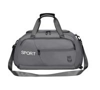 Sacs de voyage, sac de week-end, sac de sport de loisirs, sac de voyage de sport, sac de voyage pour homme, grande capacité avec plusieurs poches pour vêtements, chaussures, acte en plein air, gris