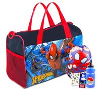 Sacs de voyage Spiderman pour enfants - Ensemble avec sac de sport Spiderman, sac spidey, bouteille d'eau, autocollants, plus | Ensemble de sacs Spiderman, multicolore, Spiderman Drawstring, Sac de