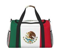 Sacs de week-end imprimés drapeau du Mexique pour femmes, sacs de voyage, articles personnels, sac de voyage, sac de voyage, accessoires de voyage, Noir , Taille unique