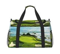 Sacs de week-end imprimés sur le terrain de golf pour femmes, sacs de voyage, articles personnels, sac de voyage, sac de voyage, accessoires de voyage, Noir , Taille unique