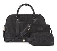 Sacs de w nd pour femmes en toile, sac de voyage de grande taille pour femmes, sac à main avec compartiment à chaussures, parfait pour le voyage ou l'utilisation quotidienne, ensemble de 3 pièces