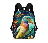 Sacs D'école Imprimés En 3D Pour Enfants 17inch Abstract Maintain Bird, Elegant, Fantasy, Intricate, Very Attractive, Beautiful, Hyperreal Sac À Dos De Voyage Léger Sac À Livres Pour Enfants Garçons E