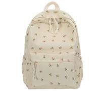 Sacs d'école pour filles, imprimé floral, décontracté, minimaliste, esthétique, fermeture éclair, multi-poches, capacité, sac à dos floral