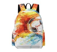 Sacs d'école pour garçons et adolescents Sacs à dos de football imperméables et légers Grand pour l'école Cadeaux, 4