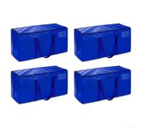 Sacs d'emballage de déménagement tissés épais conçus pour vêtements, couettes et bagages, offrant un grand espace pour les déménagements (bleu-4)