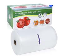 Sacs d'emballage sous vide très résistants avec boîte de découpe, 28 cm x 30 m, sacs alimentaires de taille personnalisée