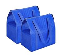 Sacs d'épicerie isothermes, sac fourre-tout thermique réutilisable, avec fermeture éclair, système de sac de courses isotherme de 30 x 18 x 33 cm, kit de transport pliable de voyage, pique-nique