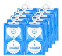 Sacs Déshumidificateurs d'armoire 10x150g, Vankarr Deshumidificateur d Air pour Armoire, Absorbeur D'humidité Placard éliminateur D'humidité pour Cuisine salle de bain salon placard sous-sol