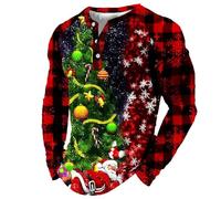 Sacs d'essences pour homme avec impression 3D numérique de Noël, tendance de la mode sportive, chemise avec boutons ouverts sur le devant, autocollants, D-pastèque rouge, Small