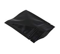 Sacs d'expédition en plastique auto-adhésifs, Sacs de courrier auto-scellants à fermeture éclair, papier d'aluminium, stockage des aliments, 100 pièces, multicolores, plusieurs tailles(7.5x10cm,Black)