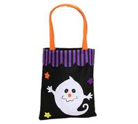 Sacs d'Halloween non tissés réutilisables Candy Collec Tion Tot Es avec chat Spi Der & Designs pour fêtes (26,5 x 21,5 cm, 3 styles) Gfm613 (C, 26,5 x 21,5 x 1 cm)