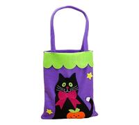 Sacs d'Halloween non tissés réutilisables Candy Collec Tion Tot Es avec chat Spi Der & Designs pour les fêtes (26,5 x 21,5 cm, 3 styles) Gfm613 (A, 26,5 x 21,5 x 1 cm)