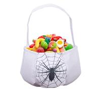 Sacs D'Halloween Pour Des Bonbons Ou Un Sort,Sacs Fourre-Tout Réutilisables Avec Poignées Pour Bonbons - Panier de Rangement Épouvantable pour les Femmes, les Garçons, les Filles, les Adolescents et l