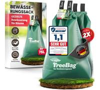 sacs d'irrigation pour arbres - Vert - Grand sac d'arrosage pour arbres en PVC - Sac d'arrosage pour arrosage continu et ciblé des arbres - Sac d'arbre résistant aux UV (2, 75 l)