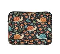 Sacs d'ordinateur mignons escargots pour ordinateurs portables, étuis fins pour ordinateur portable 15,6 pouces pour femmes et hommes