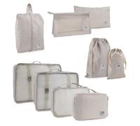 ITACA - Sacs dorganisation de voyage (9 pièces), Travel Organizer : Efficacité maximale avec lorganisateur de bagages, sac dorganisation de voyage, organisateur de sac à dos de voyage, organisa, Beige