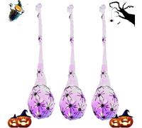Sacs d'Œufs d'Araignée Lumineux 3 Pièces Accessoires Effrayants LED | Décoration Sacs D'Œufs D'Araignée Pour Intérieur Extérieur Maison Fête Jardin Cosplay