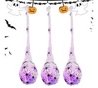 Sacs d'Œufs d'Araignée Lumineux 3 Pièces Accessoires Effrayants LED | Décoration Sacs D'Œufs D'Araignée Pour Fête À La Maison Maison Hantée Cosplay Scène Spectacle Jardin Intérieur