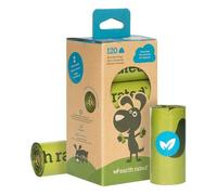 Earth Rated Sacs à crottes pour chiens, sacs étanches et extra épais, recharges en rouleaux, sans parfum, 120 sacs