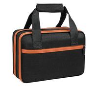 Sacs électriques, sac de rangement, séparateur de poche à fermeture éclair lisse, grande capacité, sac de rangement pour testeur de prise, kits de réparation de prises, cordons, 25,4 x 16 x 6,1 cm