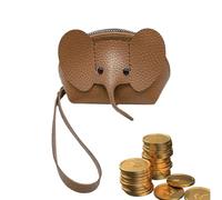 sacs éléphants pour femmes - poinçonnage campion changement pour , portefeuille pour petits animaux, porte de carte en cuir PU | organisateur de portefeuille de mini carte, portefeuille t, Kaki