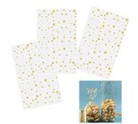 Sacs en cellophane à fond plat, sacs d'emballage cadeau en forme d'étoile, sacs de rangement transparents pour bonbons et biscuits avec attaches torsadées, sacs pour décorations de fête (5,9 "X 9,5")