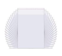 Sacs en Cellophane Auto-adhésifs 20x25cm 100 Pièces Sac Transparents Plastique OPP 50µm Sécurité au contact des aliments pour biscuits boulangerie Impressions bonbons photos (15 Tailles au Choix)