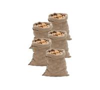 Sacs en jute - Pack de 5 - 60x105 cm - Beige