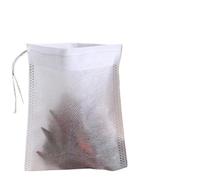 Sacs en mousseline à cordonnet Filtres à thé avec Sachets filtrants à thé non tissés de qualité alimentaire avec cordon de serrage, for thé et soupe, 20/50/100 pièces(9x10cm,50PCS)