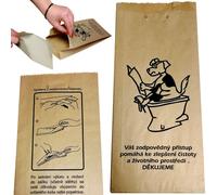 Sacs en papier avec pelle en carton pour déjections canines FEDOG CZ 25pcs.