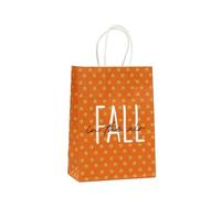 Sacs en papier citrouille d'automne d'emballage cadeau feuille d'érable for bonbons Bonbons Automne Thanksgiving Douche de mariage Anniversaire(Color 4)