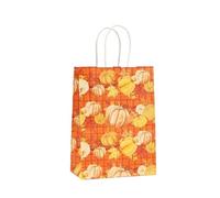Sacs en papier citrouille d'automne d'emballage cadeau feuille d'érable for bonbons Bonbons Automne Thanksgiving Douche de mariage Anniversaire(Color 5)