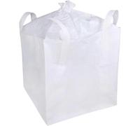 Sacs en polypropylène Sacles en vrac à ouverture larges fortes avec des poignées, sacs en vrac inférieur à usage plat portable pliables pour l'agriculture de l'industrie, sacs d'emballage en plastiqu