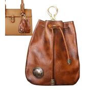 Sacs En Sacs De Vache -hide, Sacs En Cuir À Main Pour Femmes | Sac De Rangement Rétro | Portefeuille De Câble, Portefeuille En Cuir, Stockage En Argent, Organisateur De Monnaie Pour, Dark Coffee, Fare