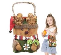 Sacs en tissu de Noël Sacs à friandises de Noël Sacs écologiques Sacs de vacances légers Sacs de rangement festifs Sacs à provisions de Noël Sacs pour le plaisir de la famille Sacs rois