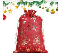 Sacs En Toile De Jute Moyen Avec Cordon De Serrage - Fournitures De Fête En Toile De Jute À Cordon Doré - Pochette De Bonbons Pour Noël,Pour Anniversaire Maison Fêtes Nouvel An Adultes Famille Amis Ma