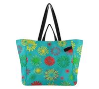 Sacs en toile épaisse pour la cuisine, les courses, les voyages, les enterrements de vie de jeune fille, cadeaux de fête et feux d'artifice colorés