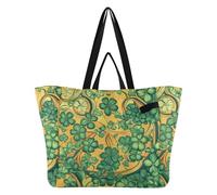 Sacs en toile imperméables pour la cuisine, les courses, les demoiselles d'honneur - Pour voyage, plage, mariage, linge, trèfles