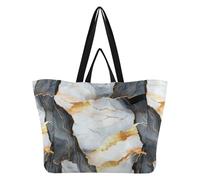 Sacs en toile imperméables pour la cuisine, les demoiselles d'honneur - Kit de livraison de maternité - Marbre noir et blanc